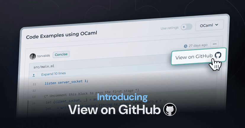 View Code Examples on GitHub